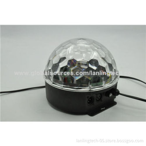 Remote Control DMX 6W RGBYWV Rotation Crystal Ball Party LightNew